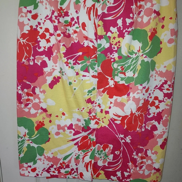 Talbots Petite Bright Colored Floral Pencil Skirt in Size 4P - Picture 5 of 11